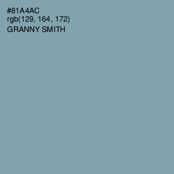 #81A4AC - Granny Smith Color Image