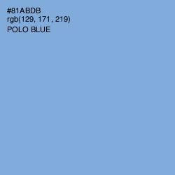 #81ABDB - Polo Blue Color Image