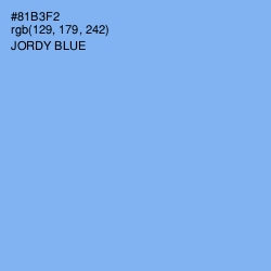 #81B3F2 - Jordy Blue Color Image