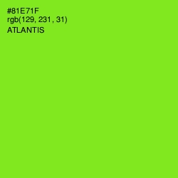 #81E71F - Atlantis Color Image