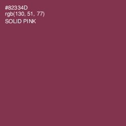 #82334D - Solid Pink Color Image