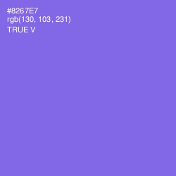 #8267E7 - True V Color Image