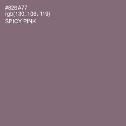 #826A77 - Spicy Pink Color Image