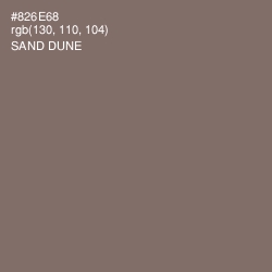 #826E68 - Sand Dune Color Image