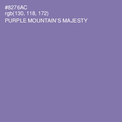 #8276AC - Purple Mountain's Majesty Color Image