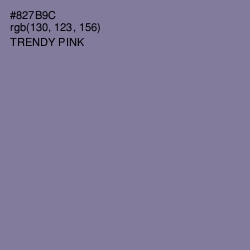 #827B9C - Trendy Pink Color Image