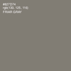 #827D74 - Friar Gray Color Image