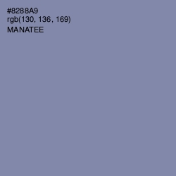 #8288A9 - Manatee Color Image