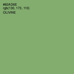 #82AD6E - Olivine Color Image