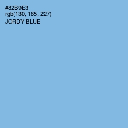 #82B9E3 - Jordy Blue Color Image