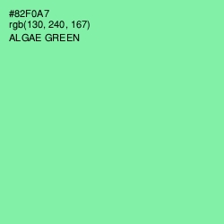 #82F0A7 - Algae Green Color Image
