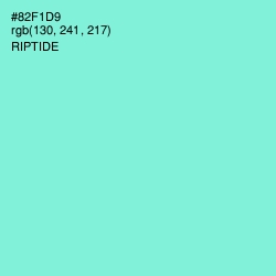 #82F1D9 - Riptide Color Image
