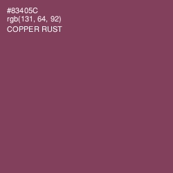 #83405C - Copper Rust Color Image
