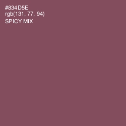 #834D5E - Spicy Mix Color Image