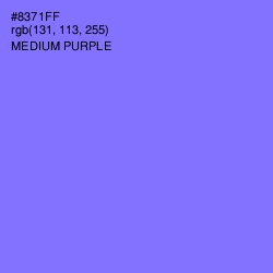 #8371FF - Medium Purple Color Image