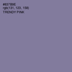 #837B9E - Trendy Pink Color Image