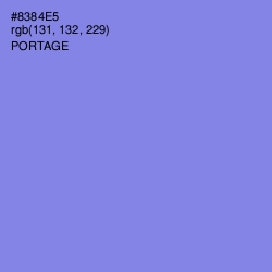#8384E5 - Portage Color Image