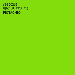 #83DC0B - Pistachio Color Image