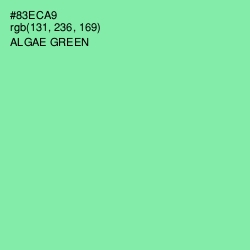 #83ECA9 - Algae Green Color Image