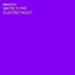 #8400F2 - Electric Violet Color Image
