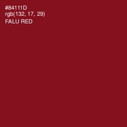 #84111D - Falu Red Color Image