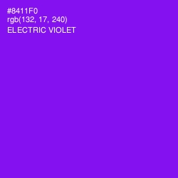 #8411F0 - Electric Violet Color Image