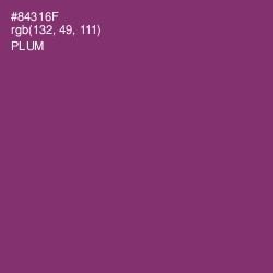 #84316F - Plum Color Image