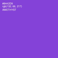 #8442D9 - Amethyst Color Image