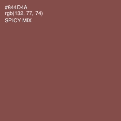 #844D4A - Spicy Mix Color Image