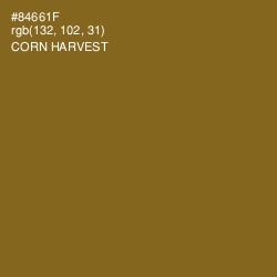 #84661F - Corn Harvest Color Image