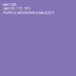#8473B5 - Purple Mountain's Majesty Color Image