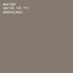 #847A6F - Americano Color Image