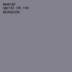 #84818F - Monsoon Color Image