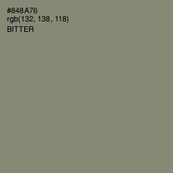 #848A76 - Bitter Color Image