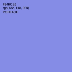 #848CE5 - Portage Color Image