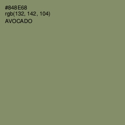 #848E68 - Avocado Color Image