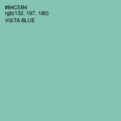 #84C5B4 - Vista Blue Color Image