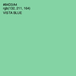 #84D3A4 - Vista Blue Color Image