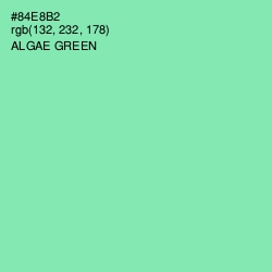 #84E8B2 - Algae Green Color Image