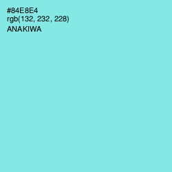 #84E8E4 - Anakiwa Color Image