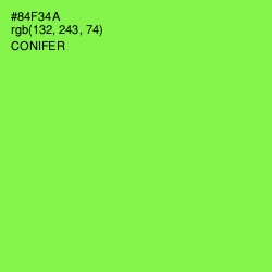 #84F34A - Conifer Color Image