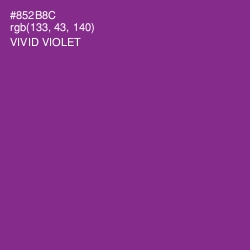 #852B8C - Vivid Violet Color Image