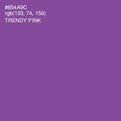 #854A9C - Trendy Pink Color Image