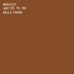 #854C27 - Mule Fawn Color Image