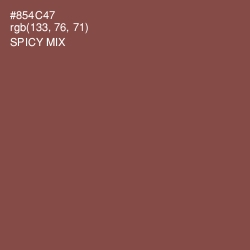 #854C47 - Spicy Mix Color Image