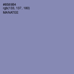 #8589B4 - Manatee Color Image