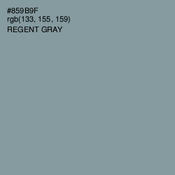 #859B9F - Regent Gray Color Image