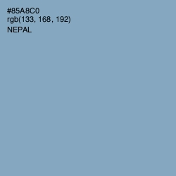 #85A8C0 - Nepal Color Image