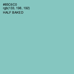 #85C6C0 - Half Baked Color Image