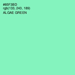 #85F3BD - Algae Green Color Image